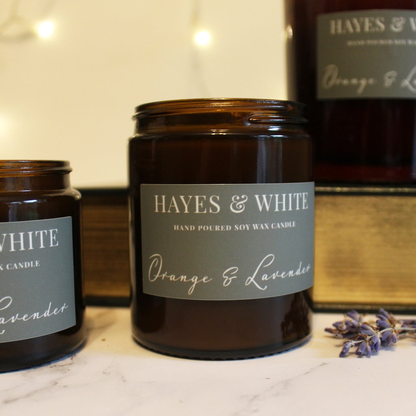 Orange & Lavender Soy Wax Candle