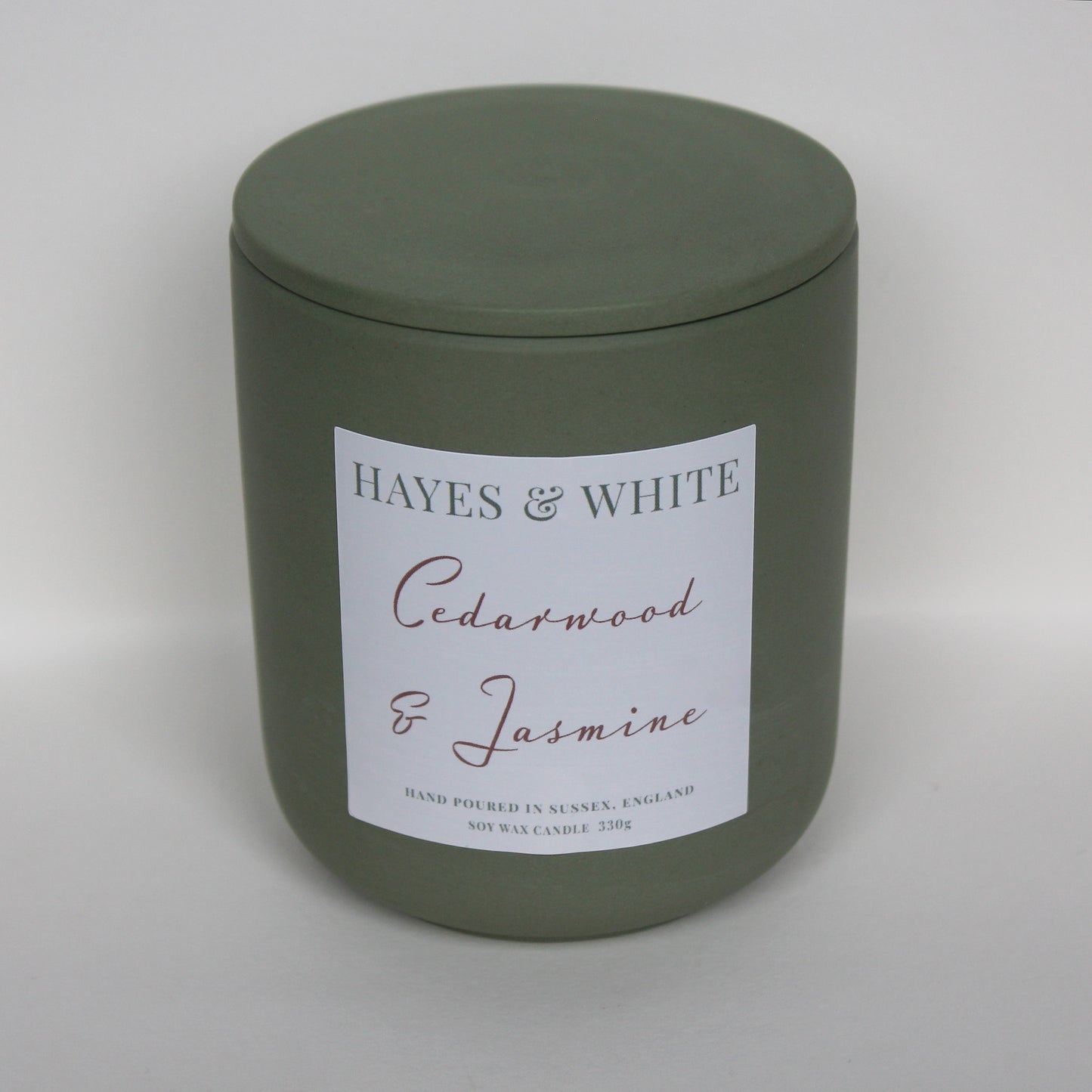 Cedarwood & Jasmine 330g Pastel Green