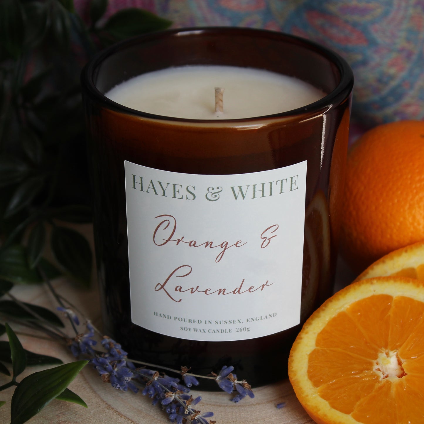 Orange & Lavender 260g Amber