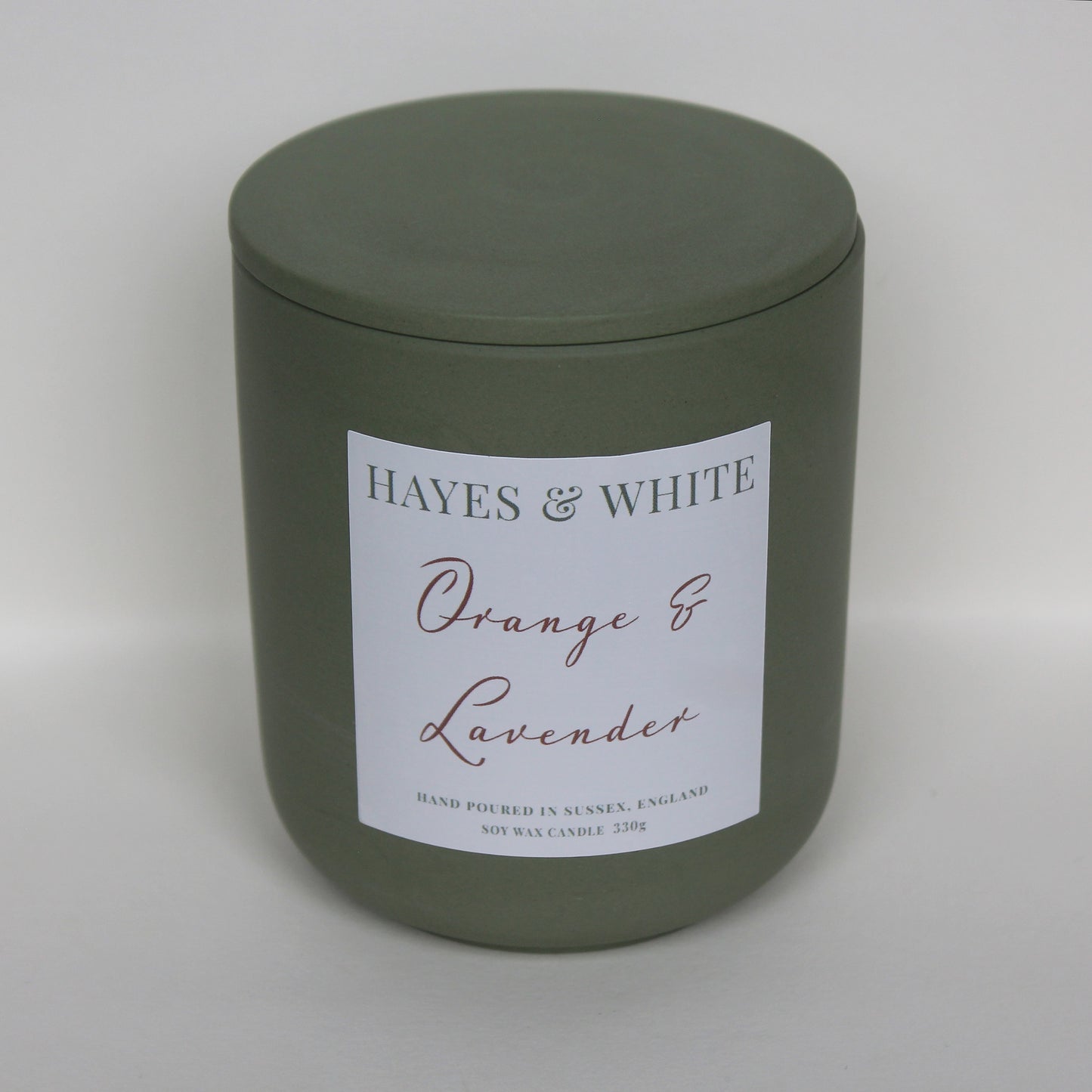 Orange & Lavender 330g Pastel Green