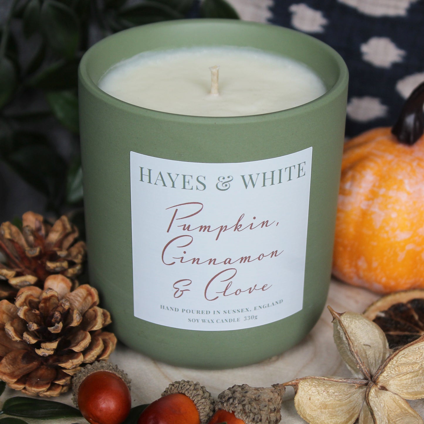 Pumpkin, Cinnamon & Clove 330g Pastel Green