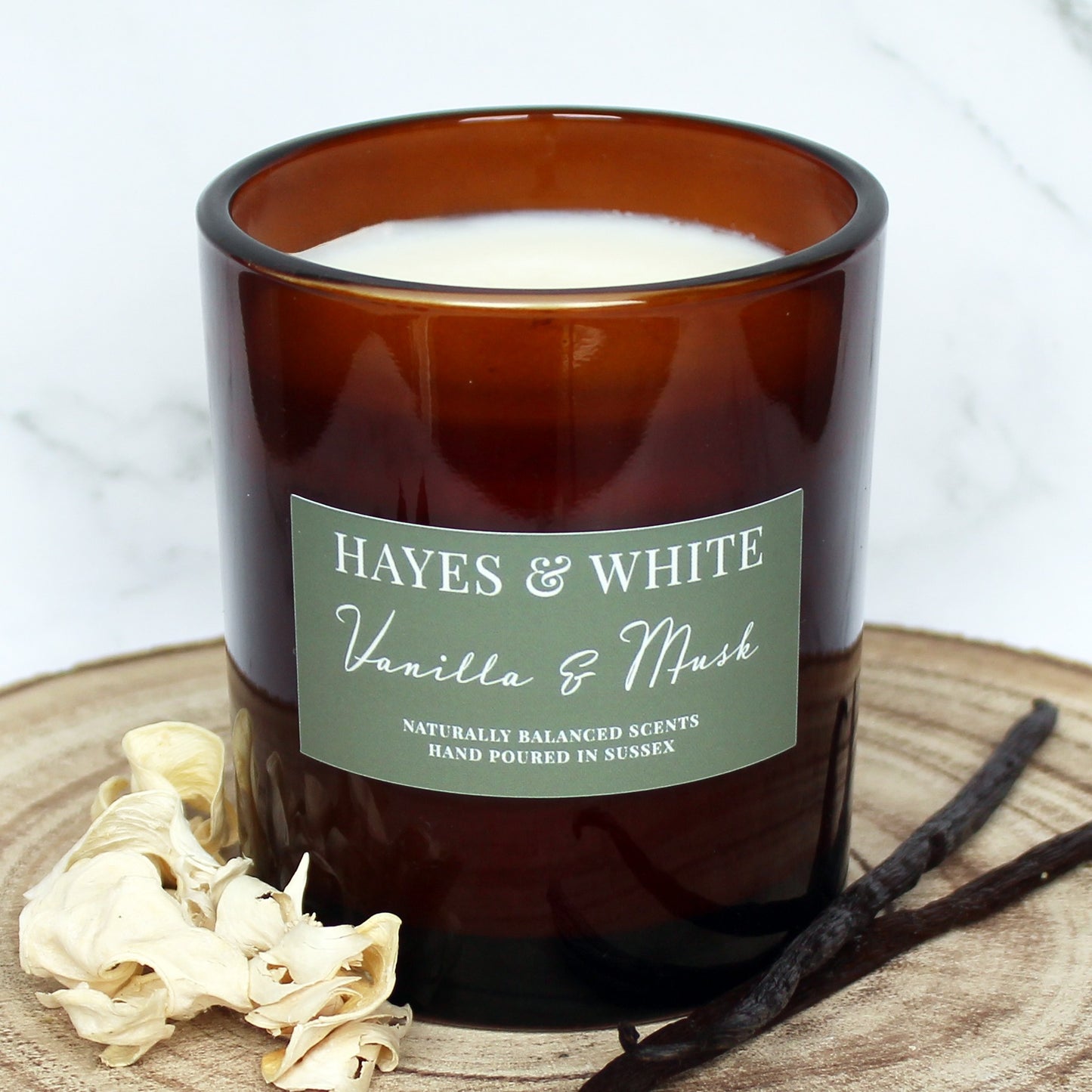 Vanilla & Musk Soy Wax Candle | Hand-Poured | Handmade in Sussex