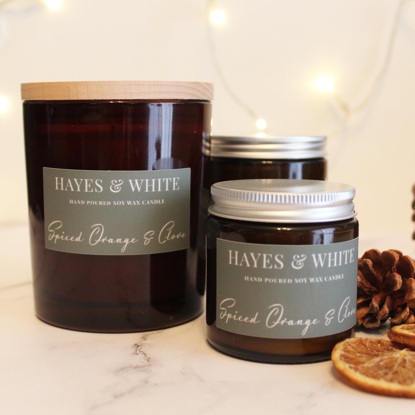 Spiced Orange & Clove Candles