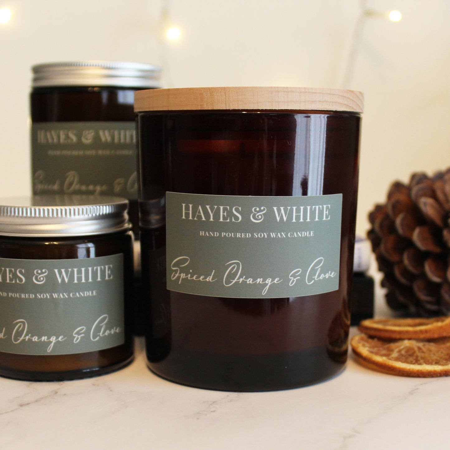 Spiced Orange & Clove Candles