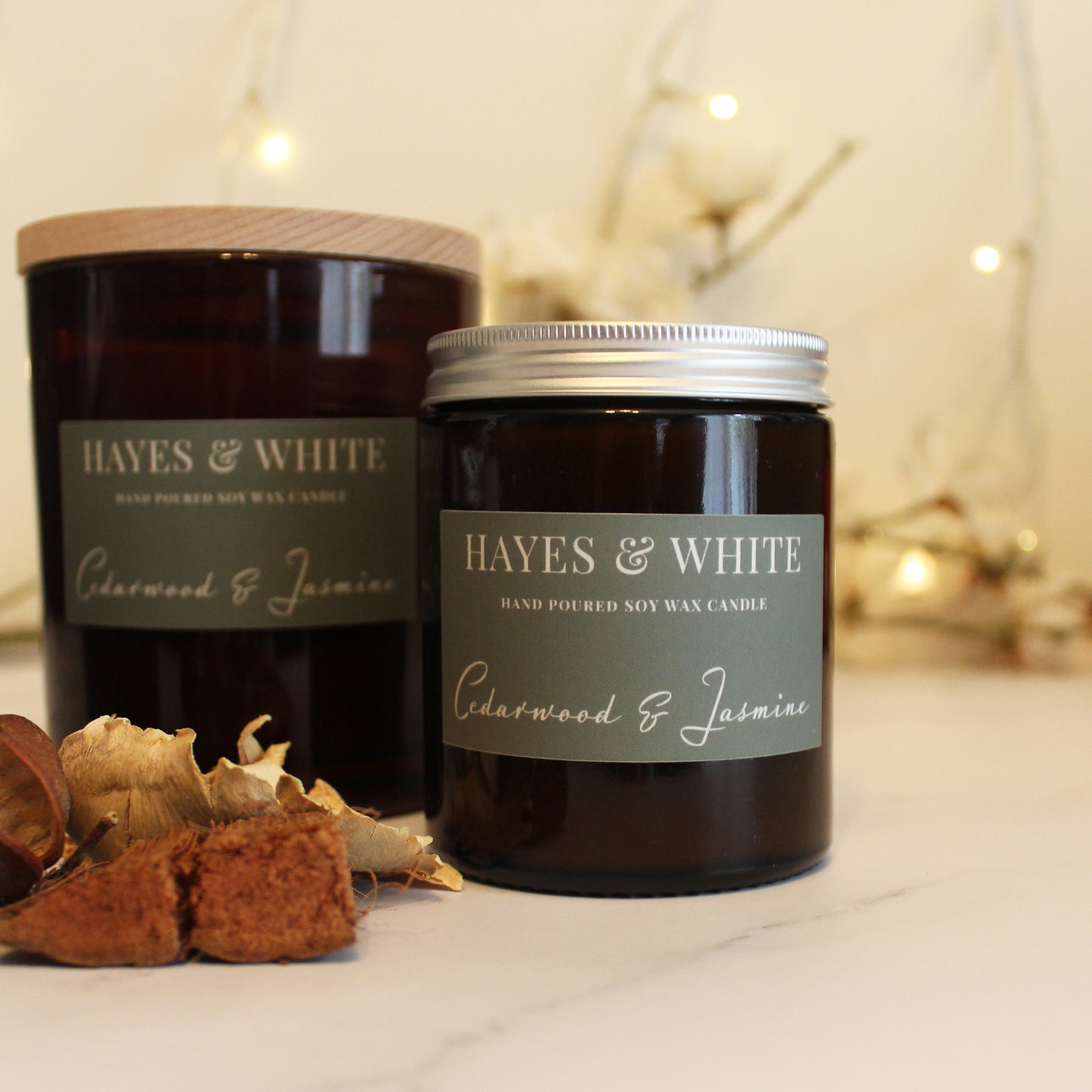 Cedarwood & Jasmine Soy Wax Candle