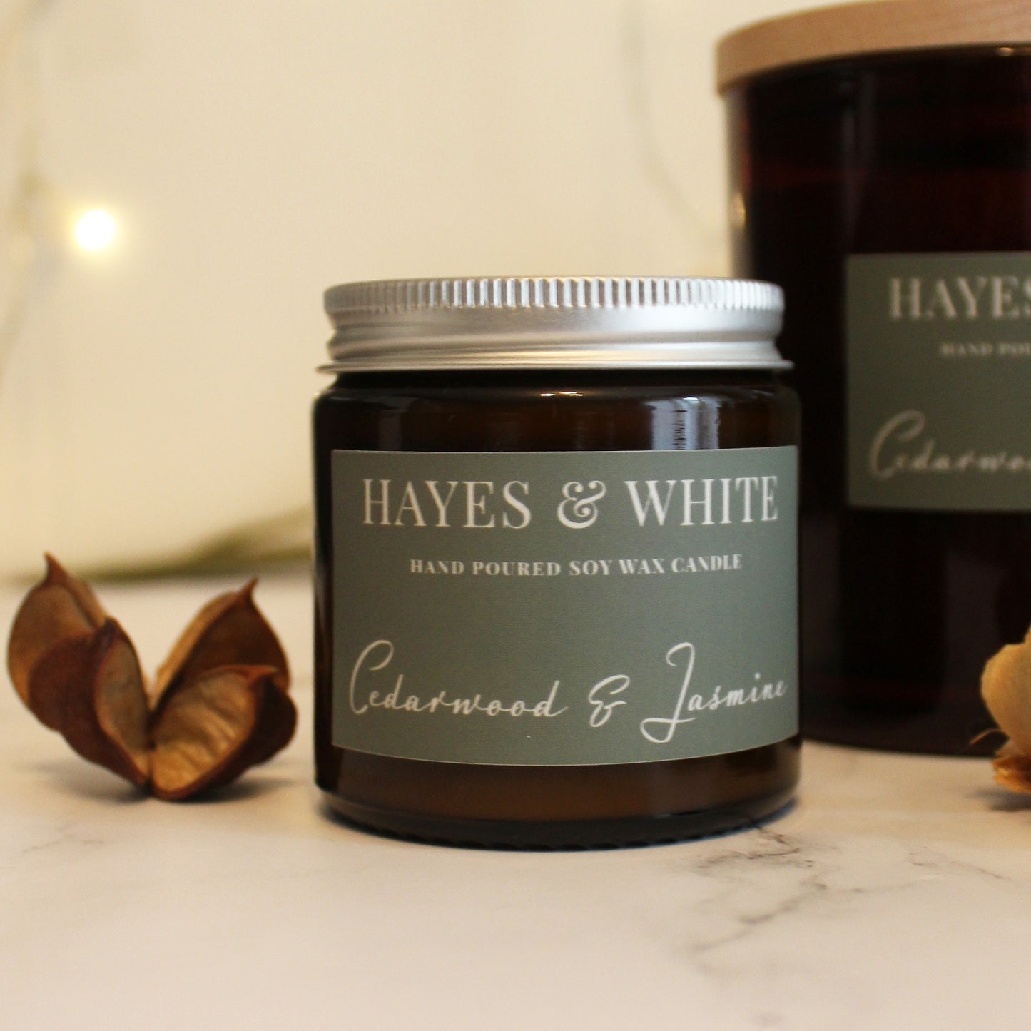 Cedarwood & Jasmine Soy Wax Candle