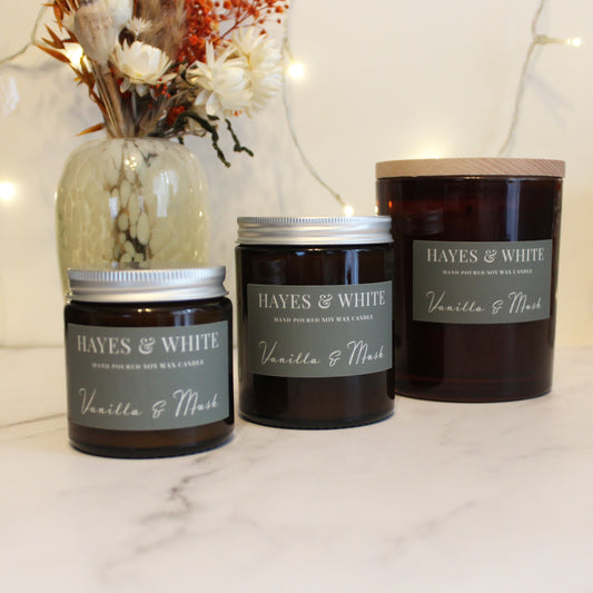 Vanilla & Musk Candles