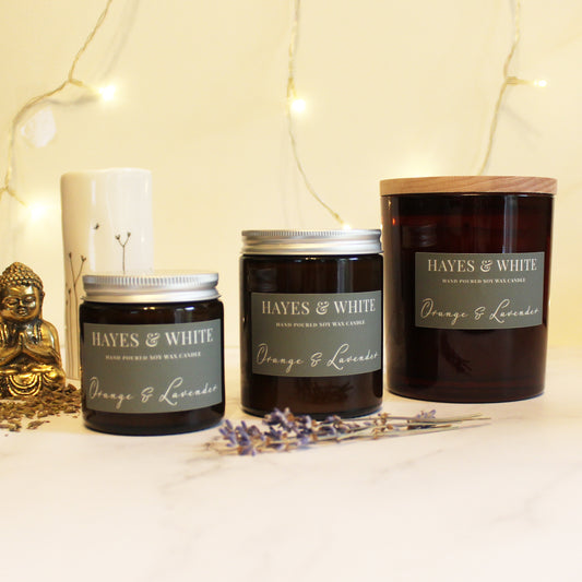 Orange & Lavender Candles