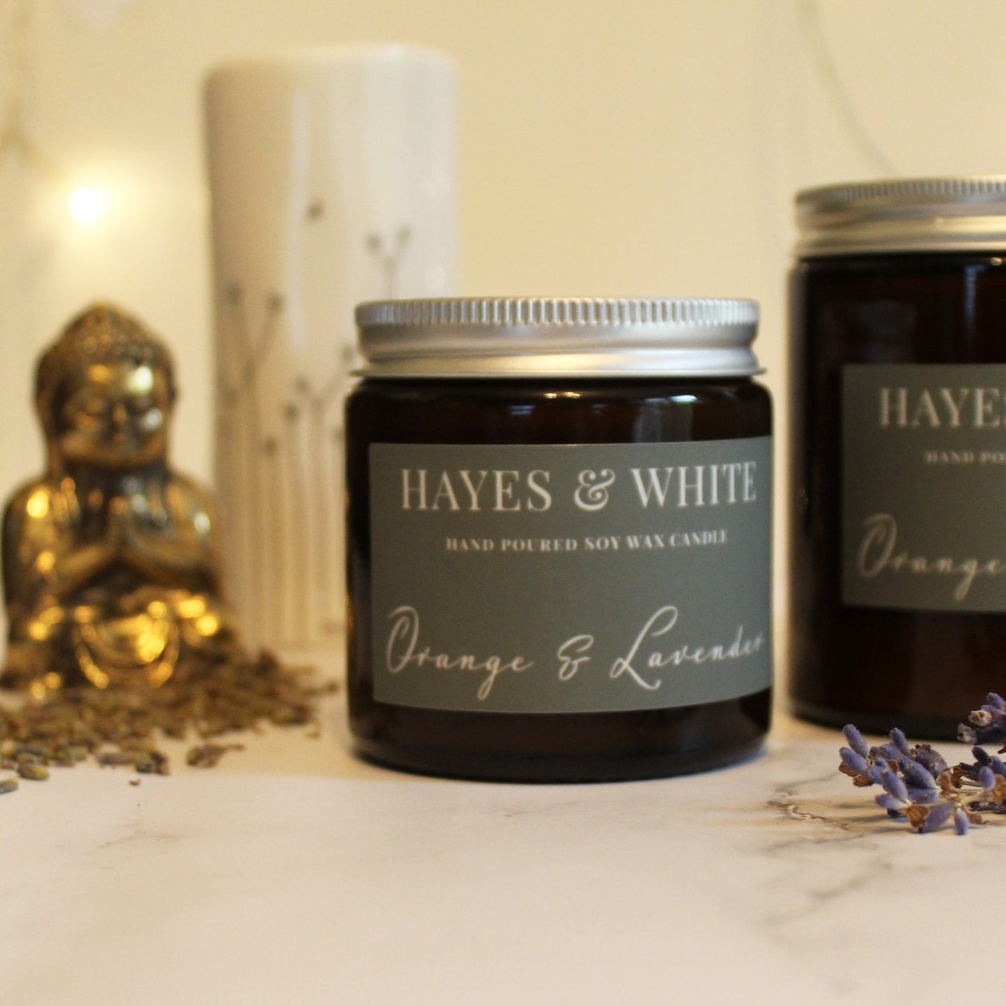 Orange & Lavender Soy Wax Candle