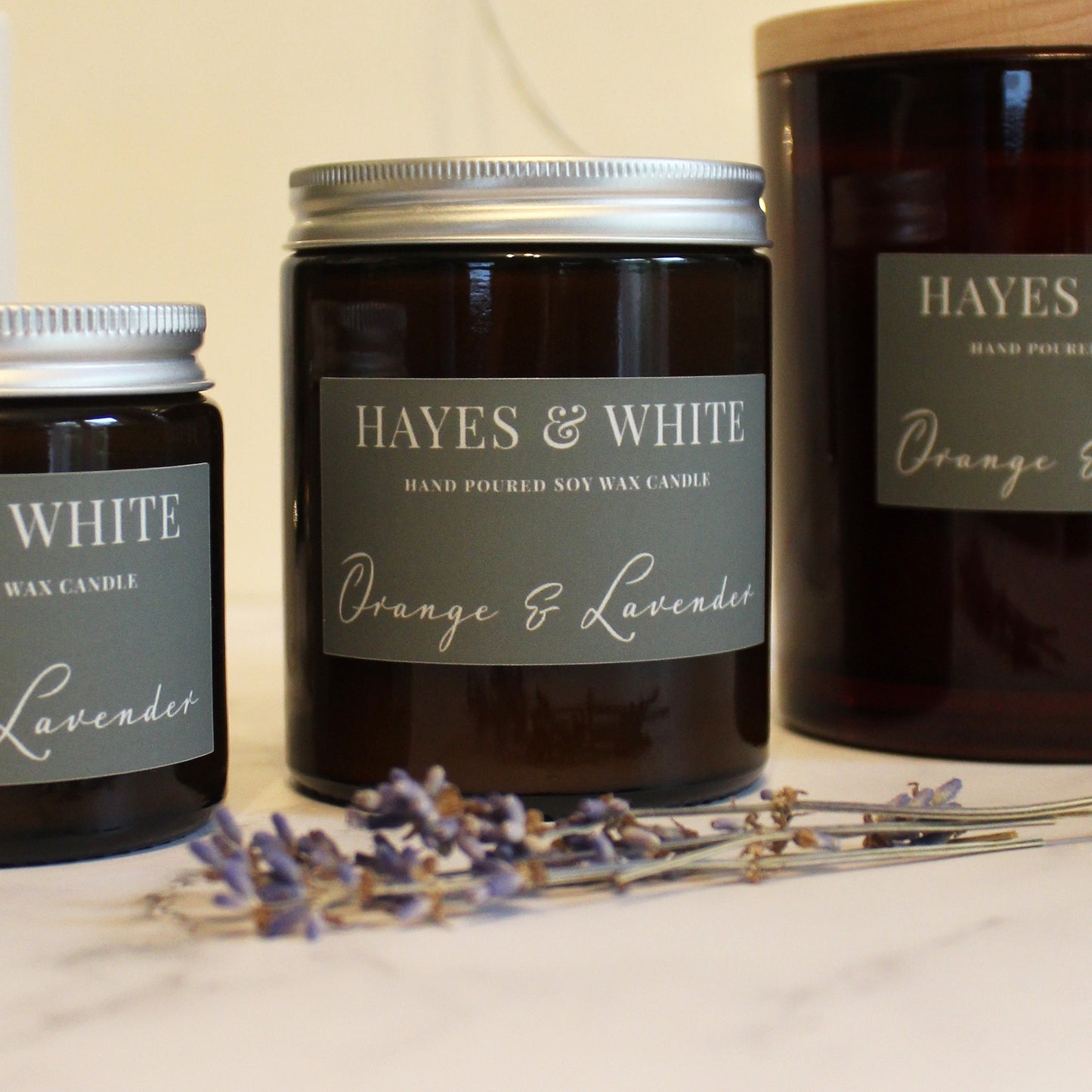 Orange & Lavender Soy Wax Candle