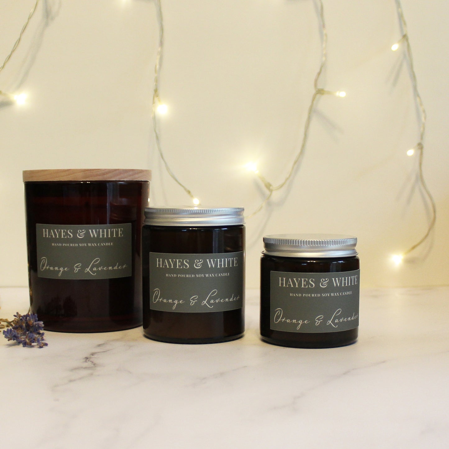 Orange & Lavender Soy Wax Candle