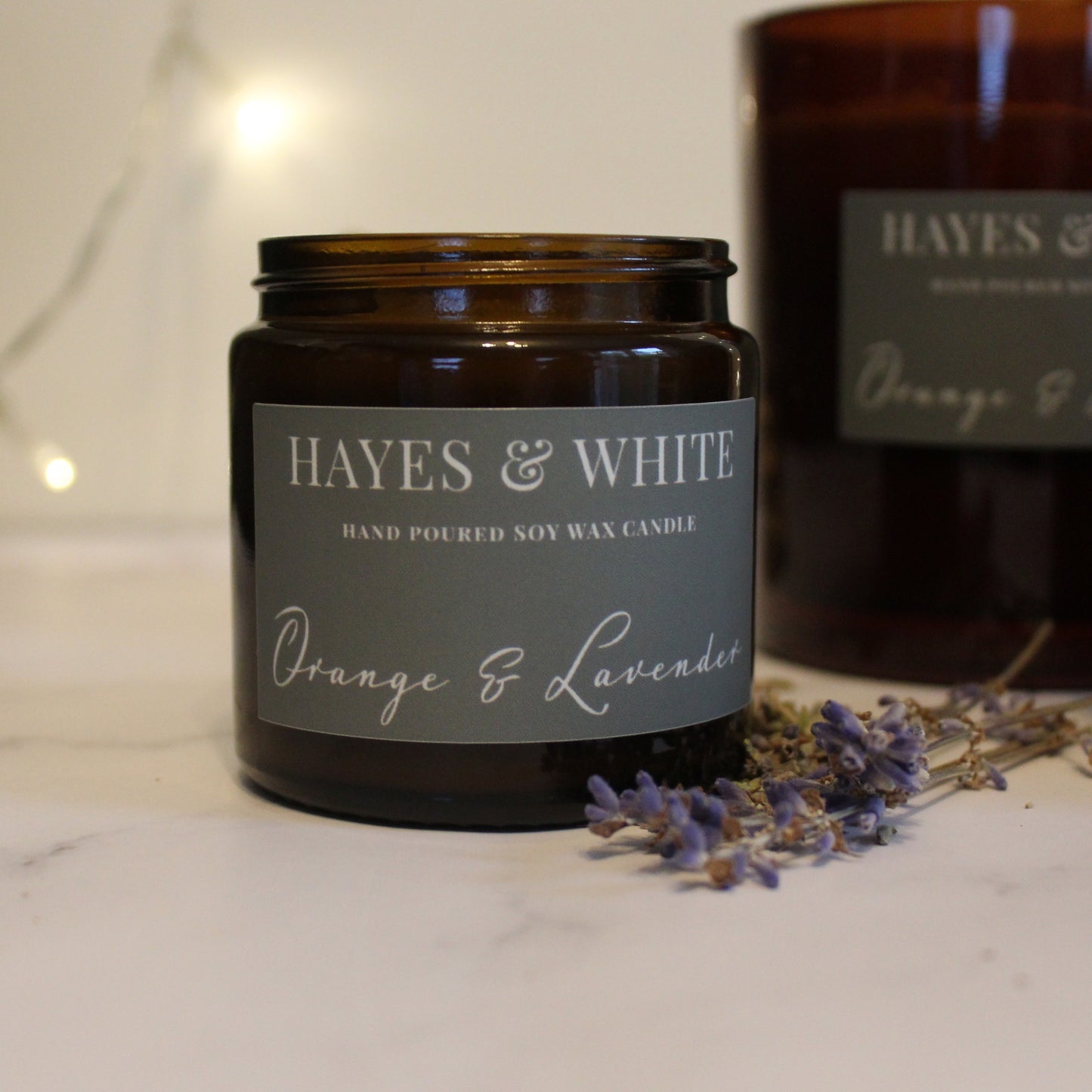 Orange & Lavender Soy Wax Candle