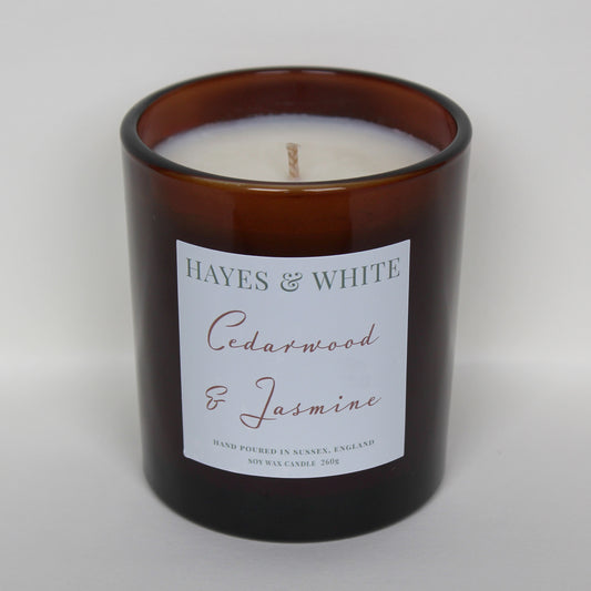 Cedarwood & Jasmine 260g Amber