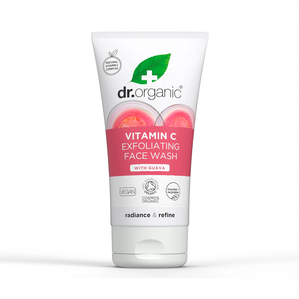vitamin-c-exfoliating-face-wash-with-guava-150ml-dr-organic