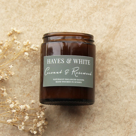 Coconut & Rosewood Soy Wax Candle