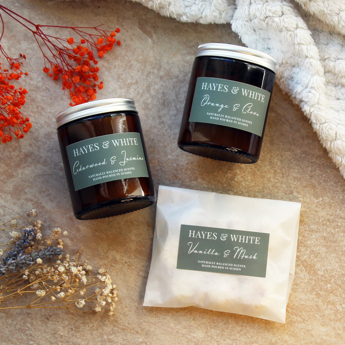 Fireside Candle & Wax Melt Gift Set
