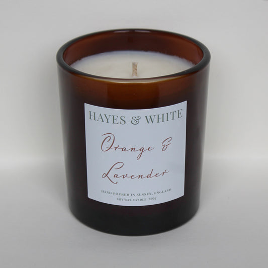 Orange & Lavender 260g Amber