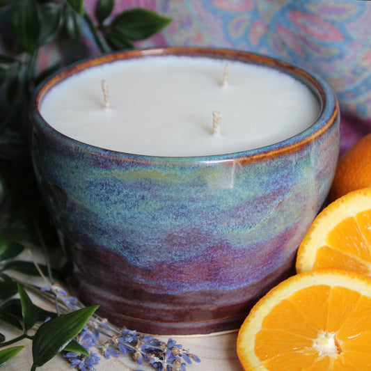 Orange & Lavender 450g Ceramic