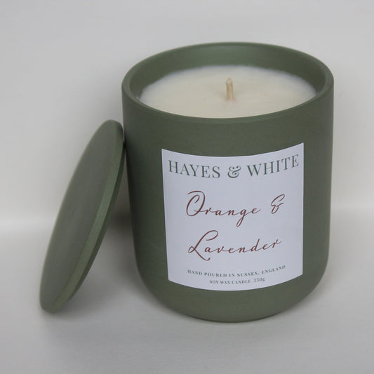 Orange & Lavender 330g Pastel Green