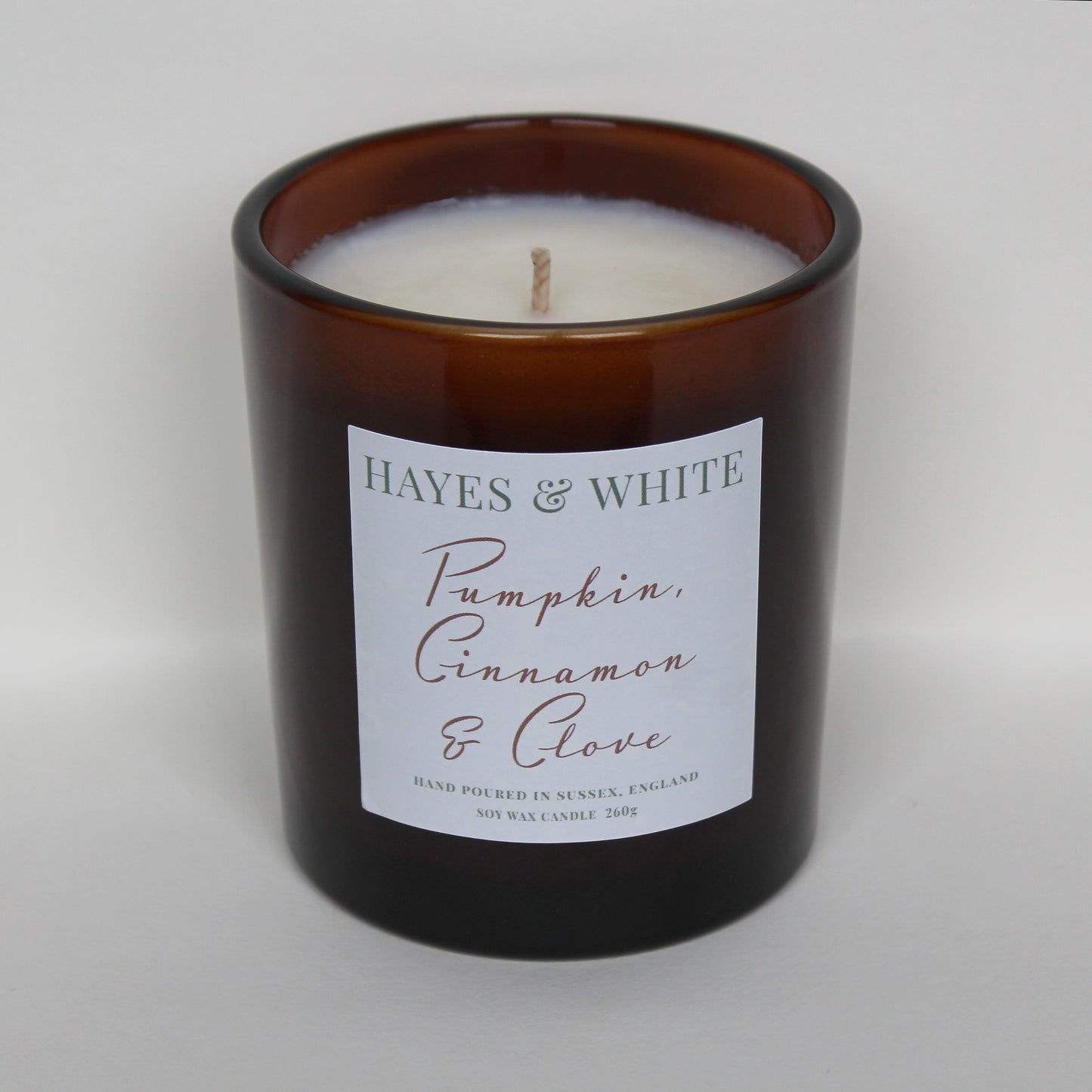 Pumpkin, Cinnamon & Clove 260g Amber