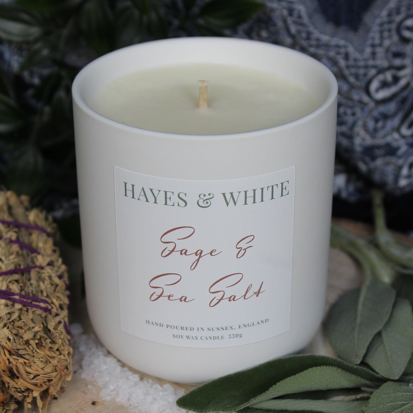 Sage & Sea Salt 330g Pastel White