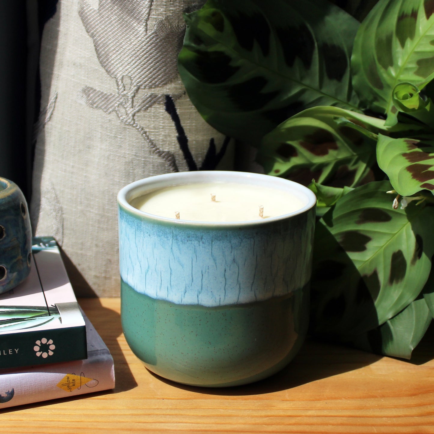 Essential Oil Candle Lavender & Sage | Large Ceramic | Handmade in Sussex