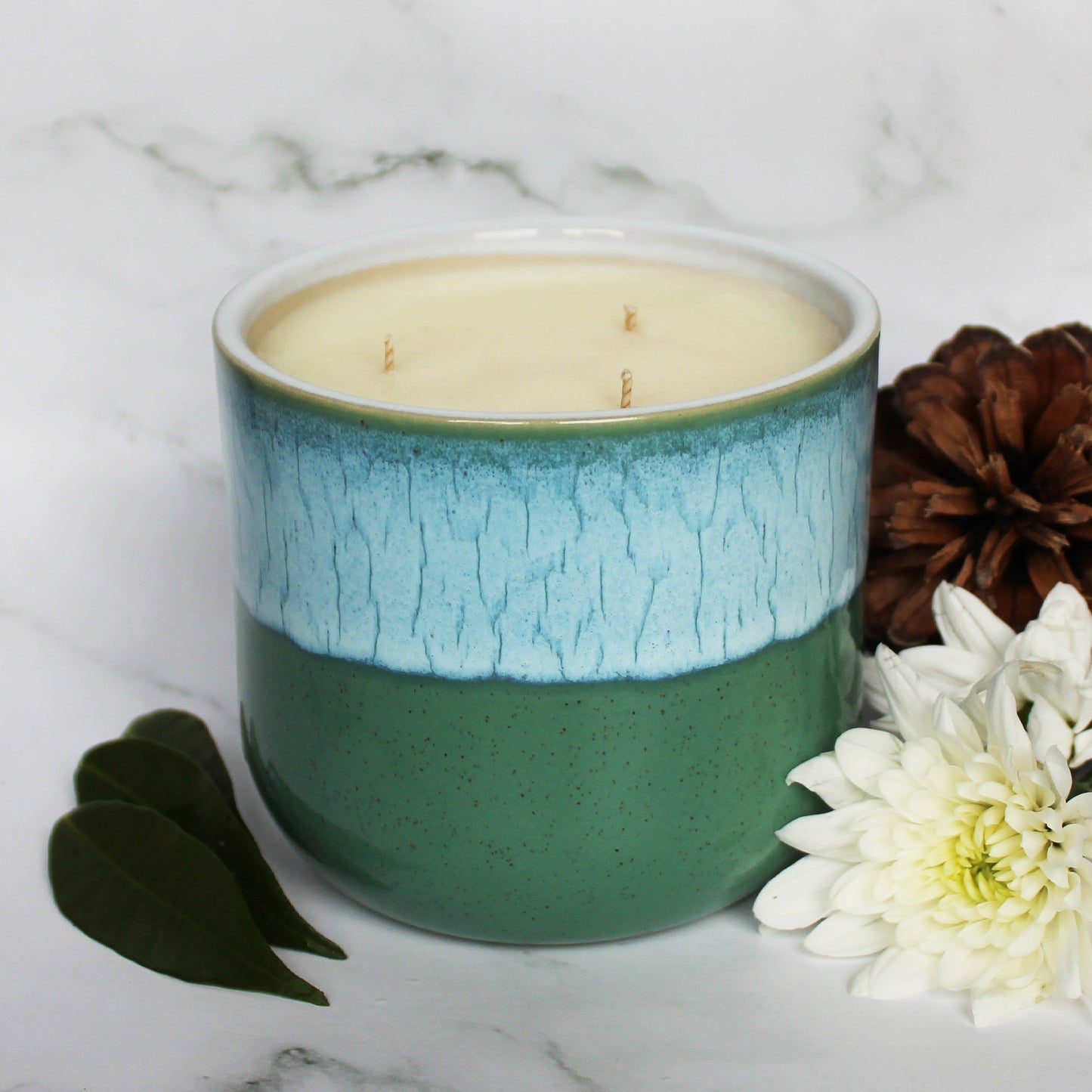 Cedarwood & Jasmine Soy Wax Candle | Large Ceramic | Handmade in Sussex