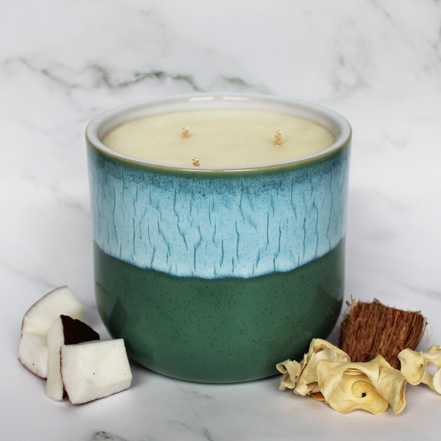 Coconut & Rosewood Soy Wax Candle | Large Ceramic | Handmade in Sussex