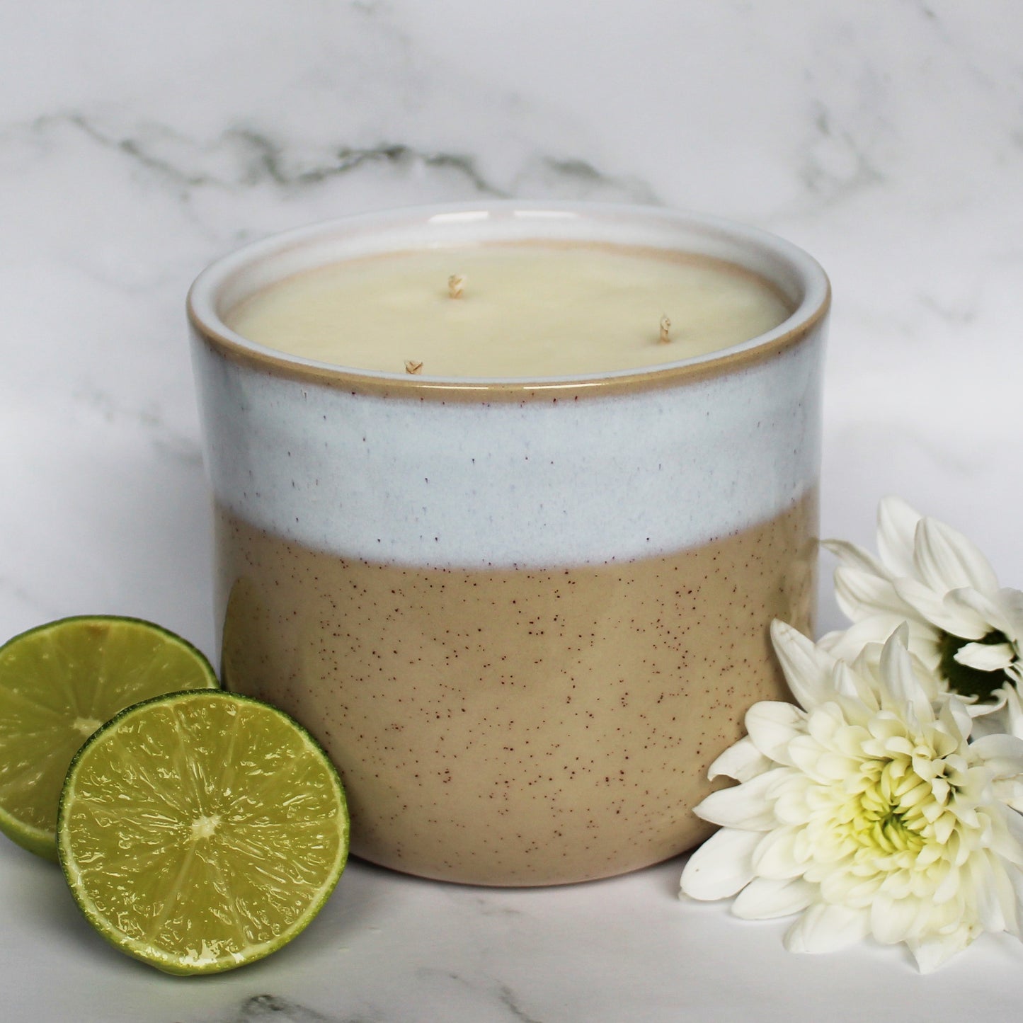 Neroli & Lime Soy Wax Candle | Large Ceramic | Handmade in Sussex