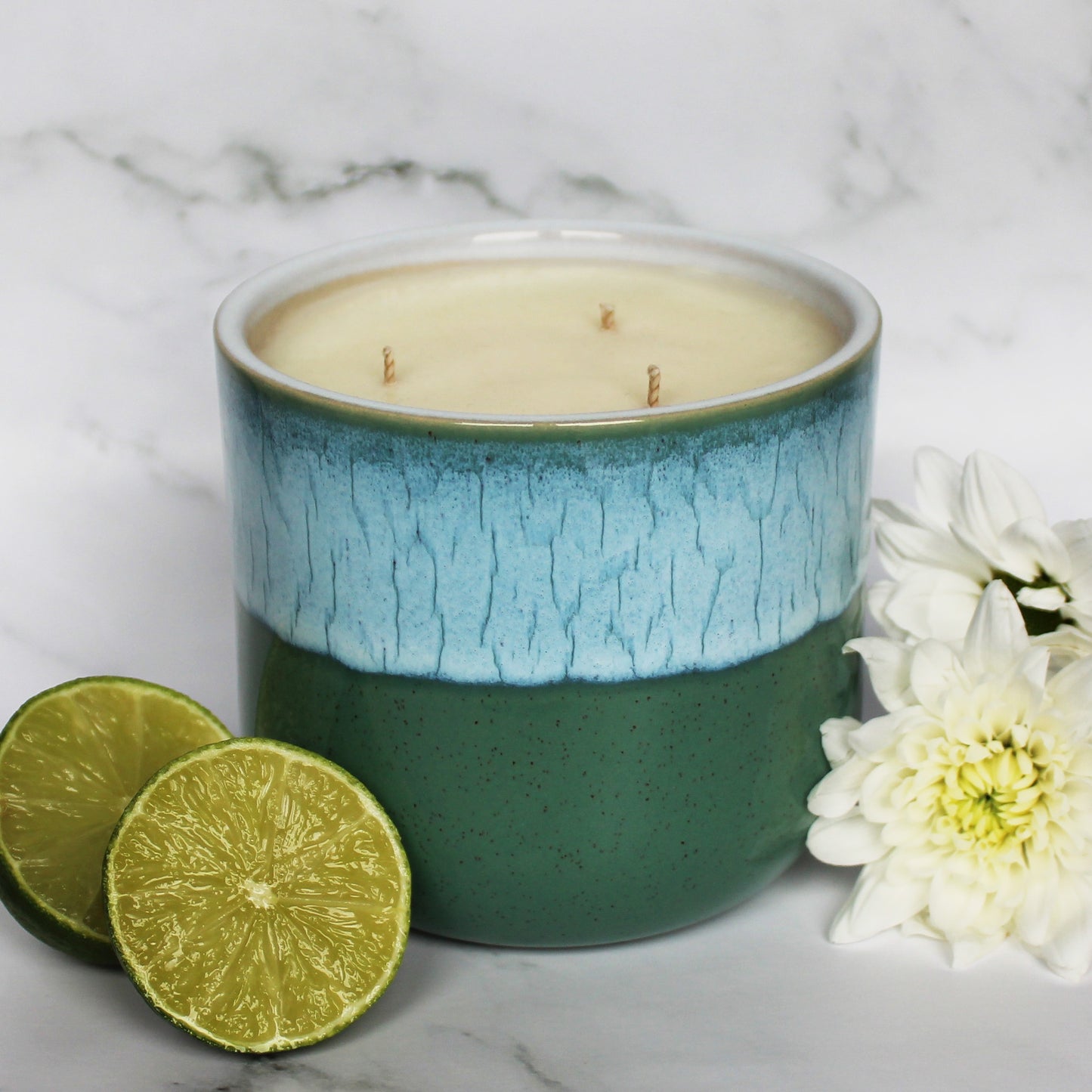 Neroli & Lime Soy Wax Candle | Large Ceramic | Handmade in Sussex