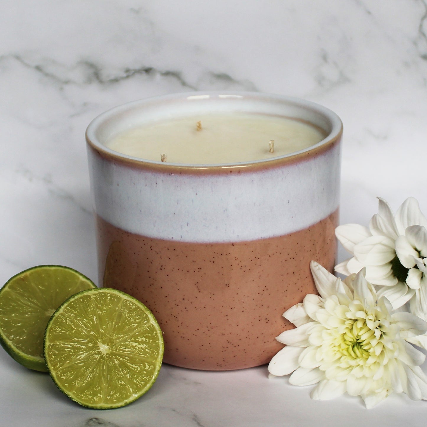 Neroli & Lime Soy Wax Candle | Large Ceramic | Handmade in Sussex