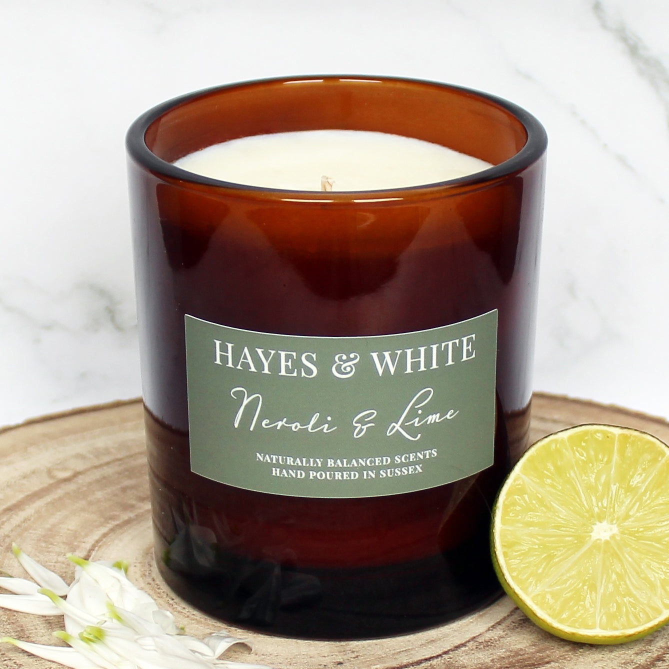Neroli & Lime Soy Wax Candle | Hand-Poured | Handmade in Sussex