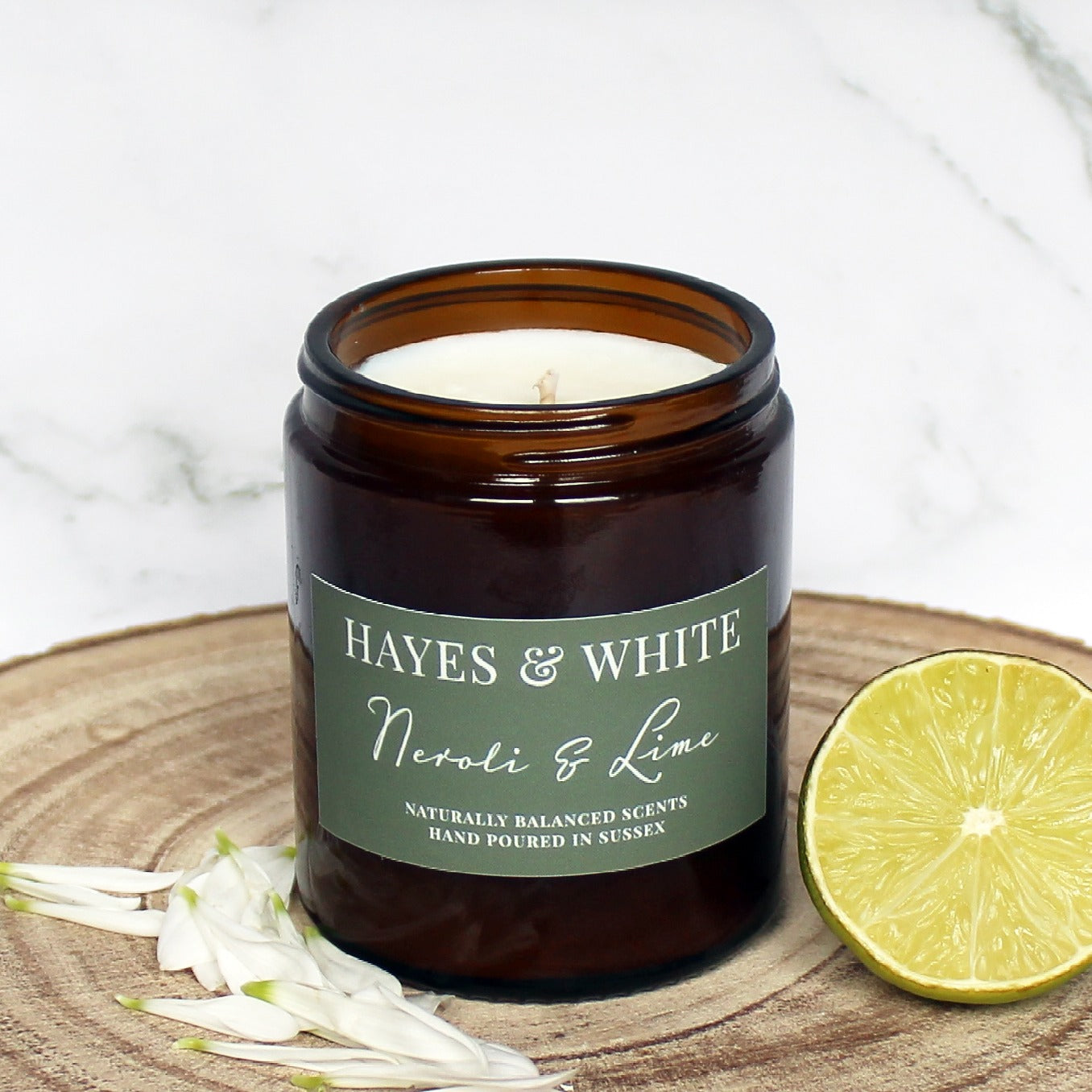 Neroli & Lime Soy Wax Candle | Hand-Poured | Handmade in Sussex