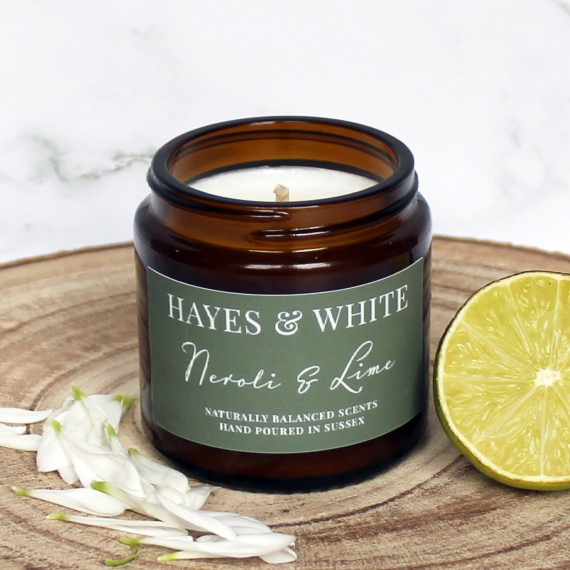 Neroli & Lime Soy Wax Candle | Hand-Poured | Handmade in Sussex