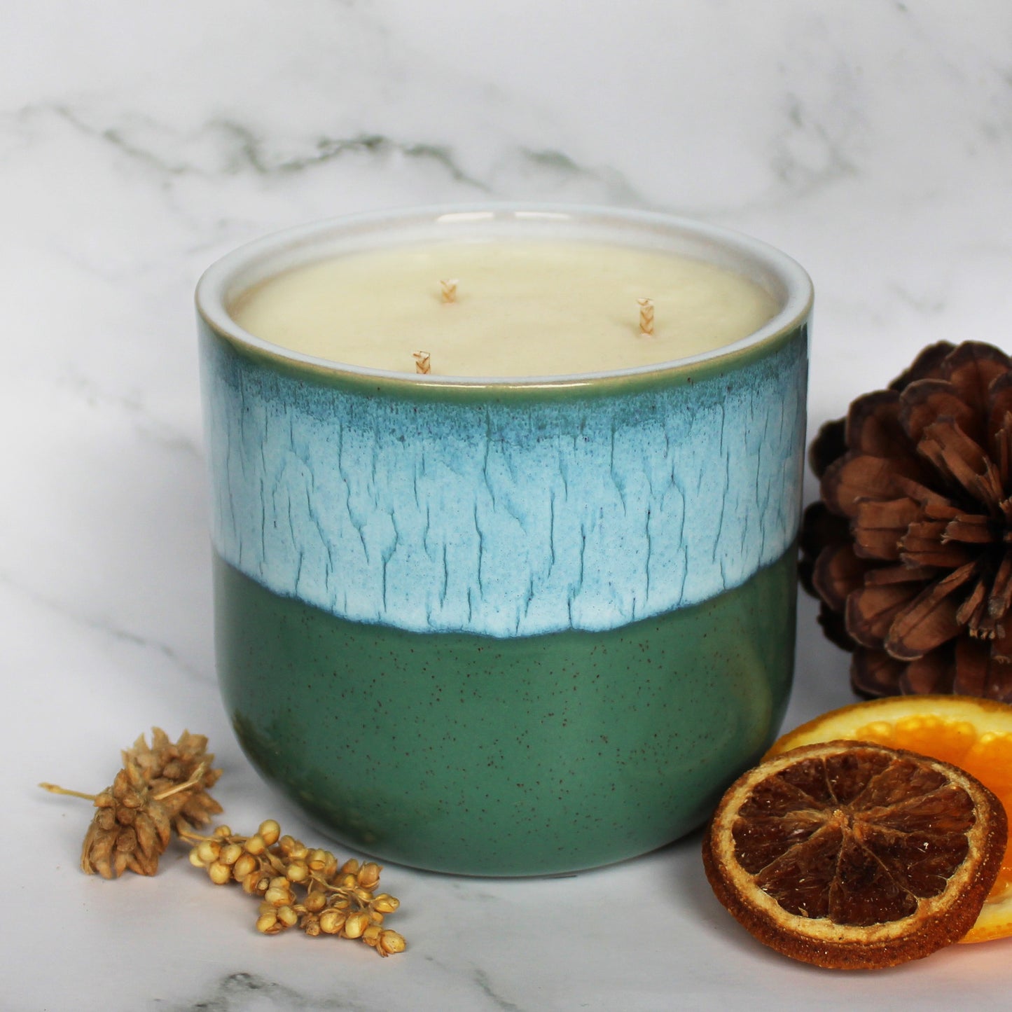Spiced Orange & Clove Soy Wax Candle | Large Ceramic | Handmade in Sussex