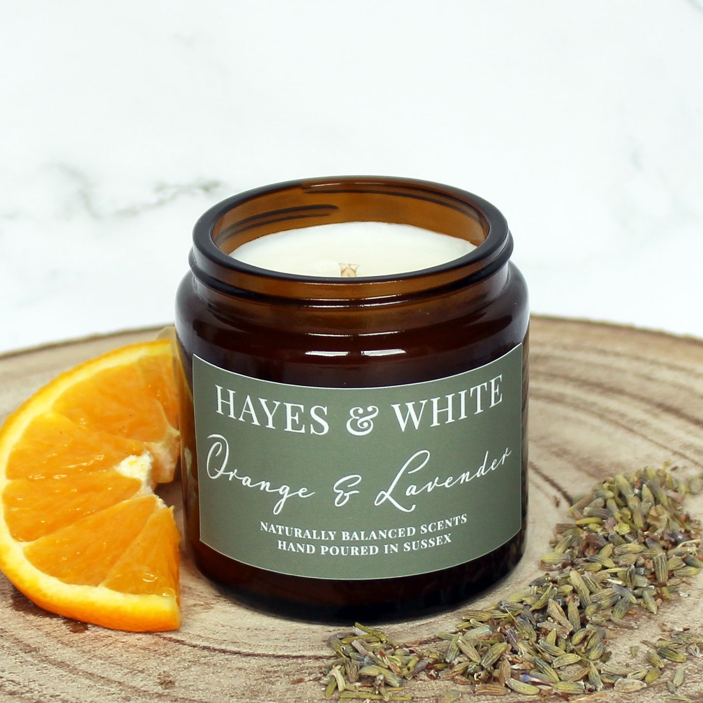Orange & Lavender Soy Wax Candle | Hand-Poured | Handmade in Sussex