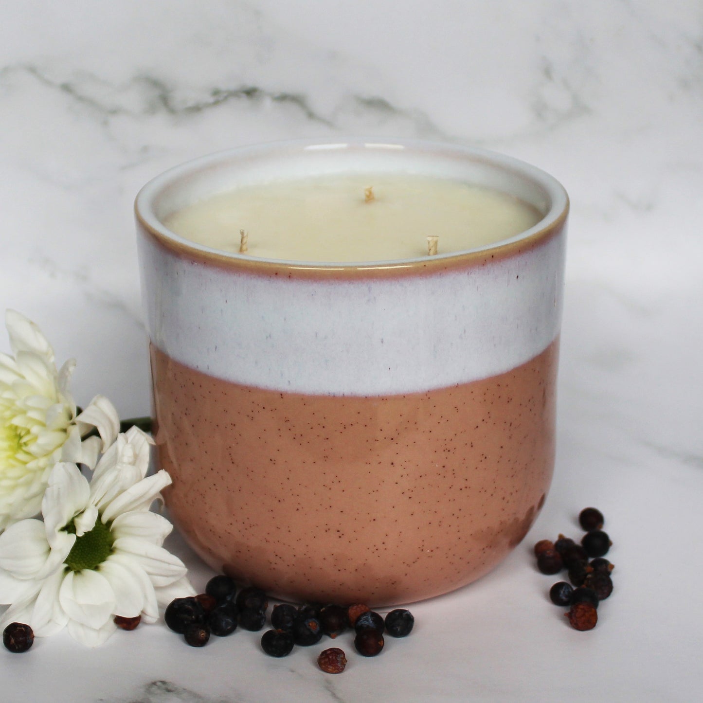 Seaweed & Juniper Soy Wax Candle | Large Ceramic | Handmade in Sussex