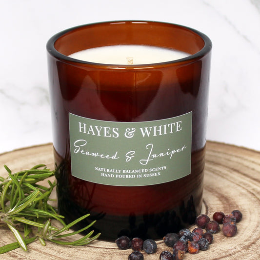 Seaweed & Juniper Soy Wax Candle | Hand-Poured | Handmade in Sussex