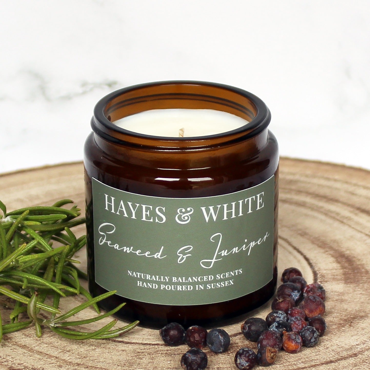 Seaweed & Juniper Soy Wax Candle | Hand-Poured | Handmade in Sussex