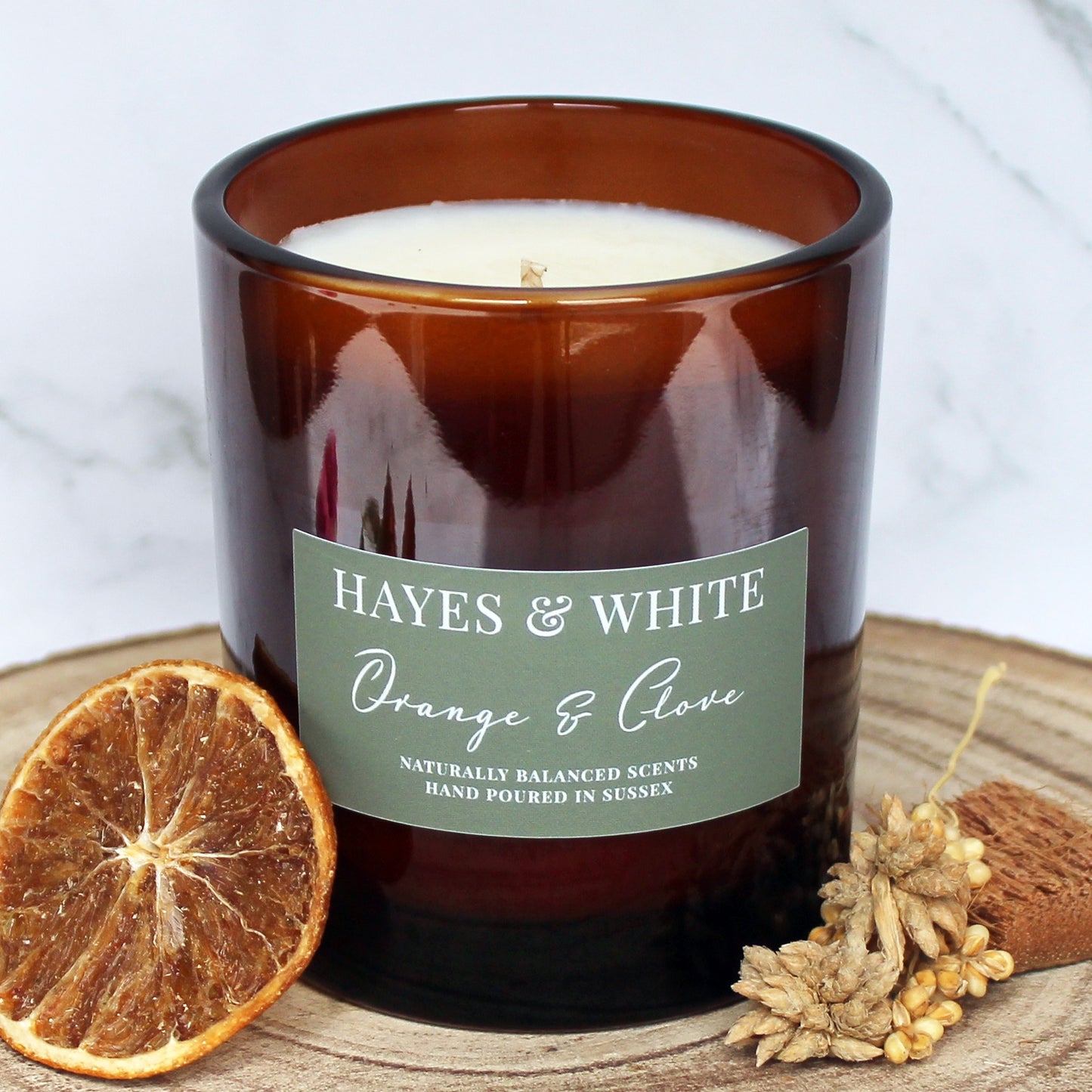 Spiced Orange & Clove Soy Wax Candle | Hand-Poured | Handmade in Sussex
