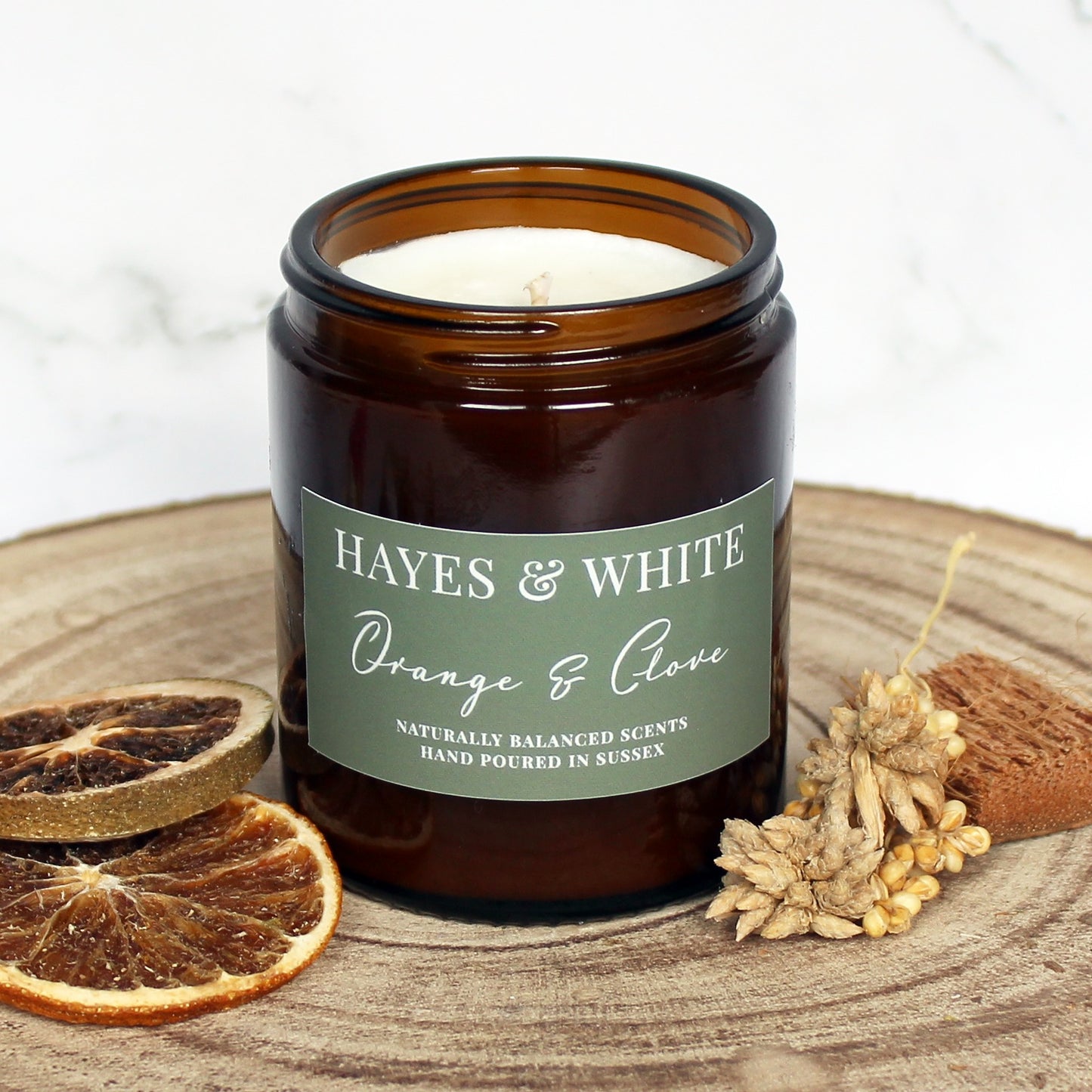 Spiced Orange & Clove Soy Wax Candle | Hand-Poured | Handmade in Sussex
