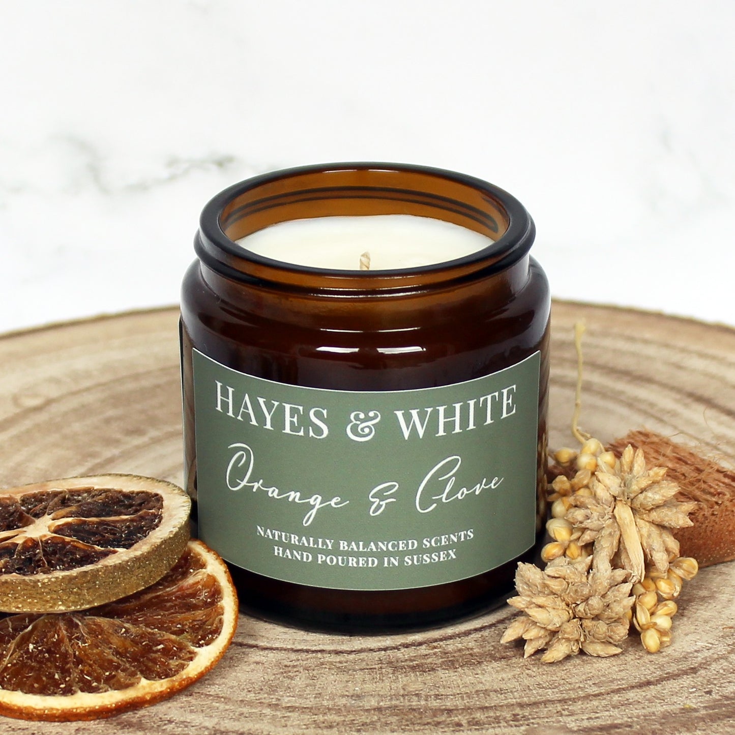 Spiced Orange & Clove Soy Wax Candle | Hand-Poured | Handmade in Sussex
