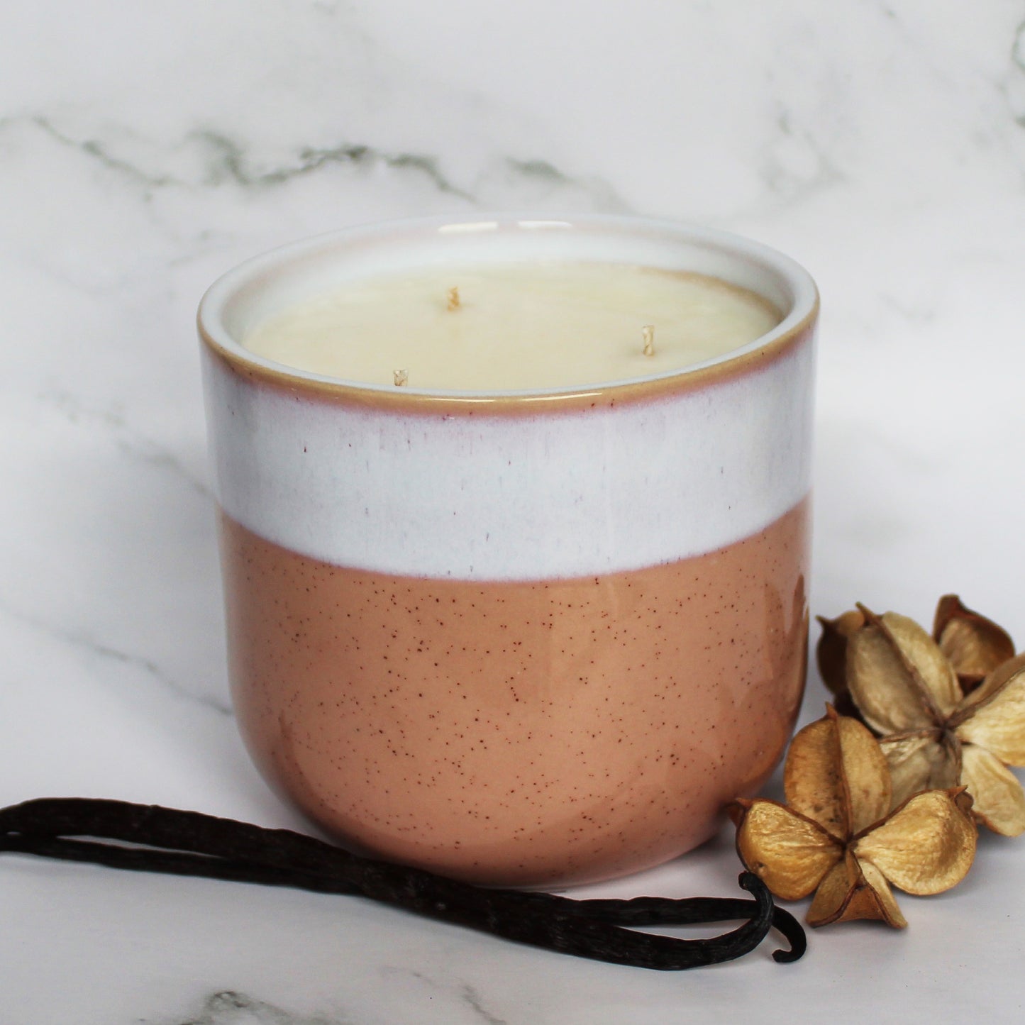Vanilla & Musk Soy Wax Candle  | Large Ceramic | Handmade in Sussex