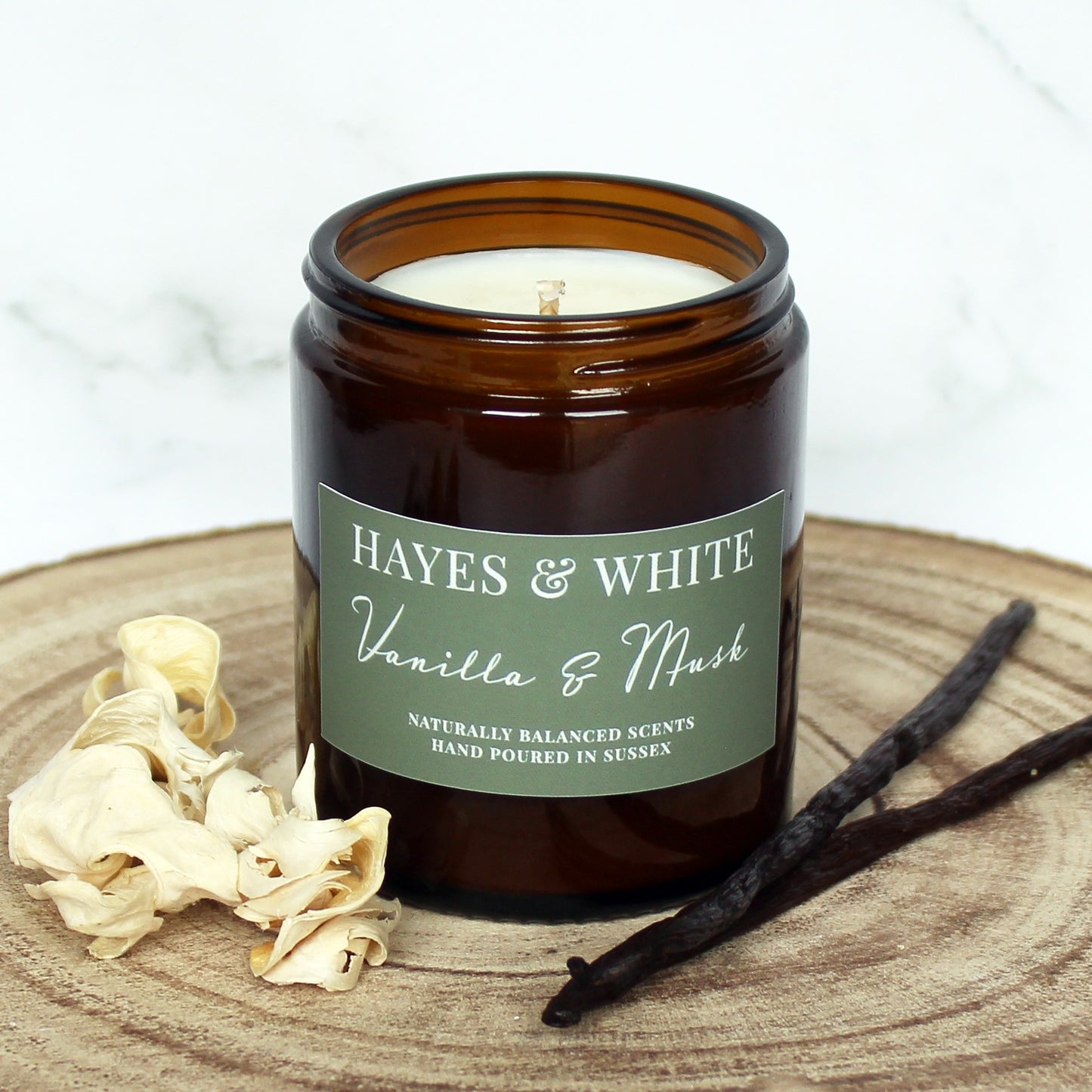 Vanilla & Musk Soy Wax Candle | Hand-Poured | Handmade in Sussex