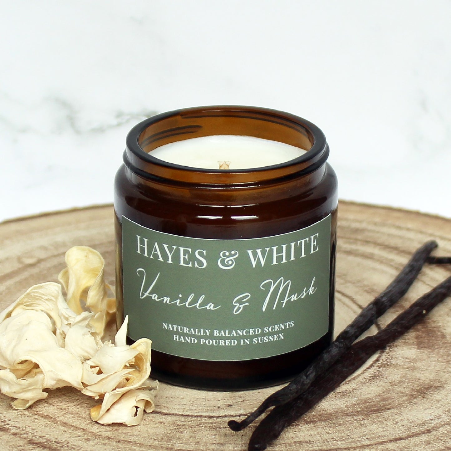 Vanilla & Musk Soy Wax Candle | Hand-Poured | Handmade in Sussex