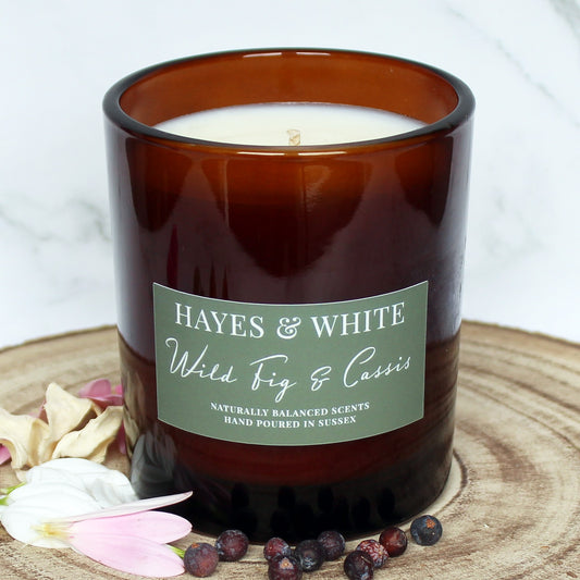 Wild Fig & Cassis Soy Wax Candle | Hand-Poured | Handmade in Sussex