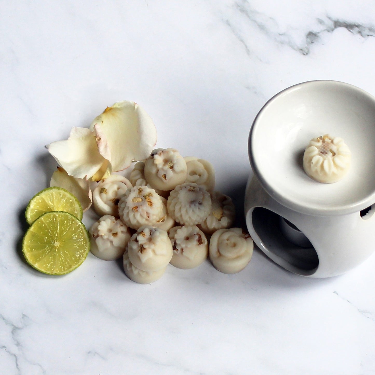 Botanical Soy Wax Melts Neroli & Lime | Pack of 14 | Hand-Poured | Handmade in Sussex