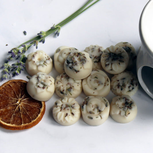 Botanical Soy Wax Melts Orange & Lavender | Pack of 14 | Hand-Poured | Handmade in Sussex