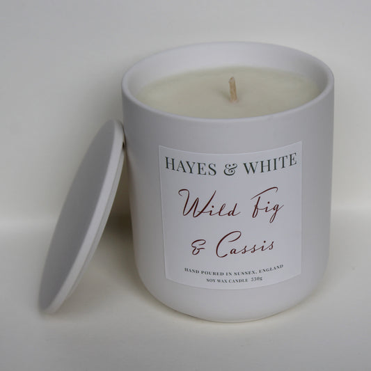 Wild Fig & Cassis 330g Pastel White